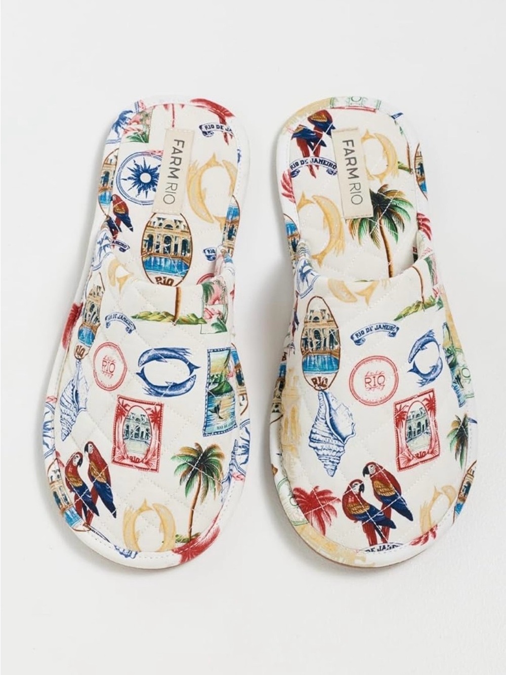 Farm Rio Hotel Slippers. Size 9. Brand new!